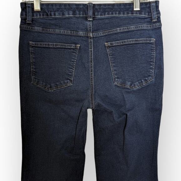 Talbot's Simply Flattering Dark Wash Denim Straight Leg Jeans Size 4 - Picture 6 of 10